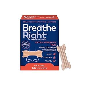 98ct Breathe Right Extra Strength Tan 72 Ct + 26 Ct. Nasal Strips NWT *BUNDLE**